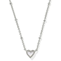 Mini Ari Heart Satellite Short Pendant Necklace