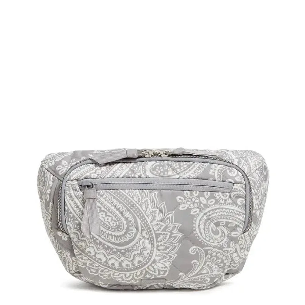 Large Belt Bag - Cloud Gray Paisley