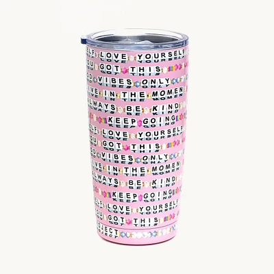 Beaded Pink Tumbler