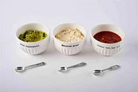 Mild, Medium & Hot Dip Bowl Set