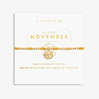 A Little Birthstone November Yellow Quartz - Gold