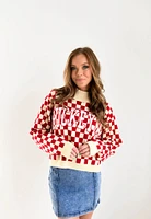 Ohio State Checkerboard Sweater