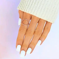 Pave Open Circle Ring - Size 7