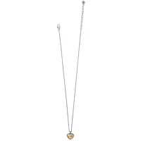 Pretty Tough Bold Heart Petite 2 Tone Necklace