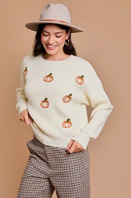 Pumpkin Pullover Sweater