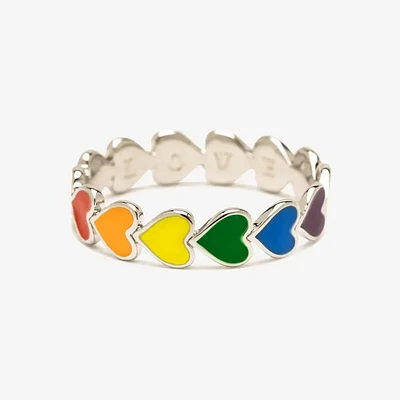 Rainbow Heart Ring