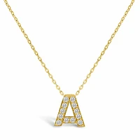 Letter Of Mine, Let It Shine Initial Necklace