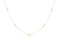 15" Choker Simplicity Chain Gold - 4mm Pearl