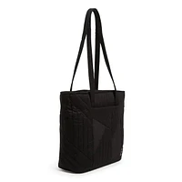 Small Vera Tote Bag - Halo Quilt Black