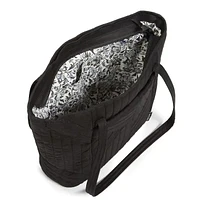 Small Vera Tote Bag - Halo Quilt Black