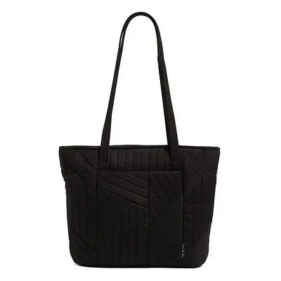 Small Vera Tote Bag - Halo Quilt Black