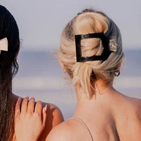 Large Square Flat Hair Clip