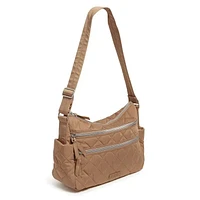 Triple Zip Shoulder Bag - Meadowlark Tan