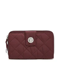 RFID Turnlock Wallet - Raisin