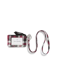 Zip ID Lanyard - Fireplace Plaid