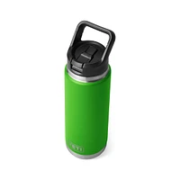 Rambler 26 oz Straw Bottle Canopy Green