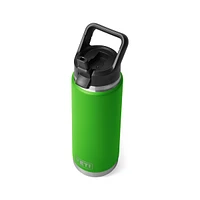 Rambler 26 oz Straw Bottle Canopy Green
