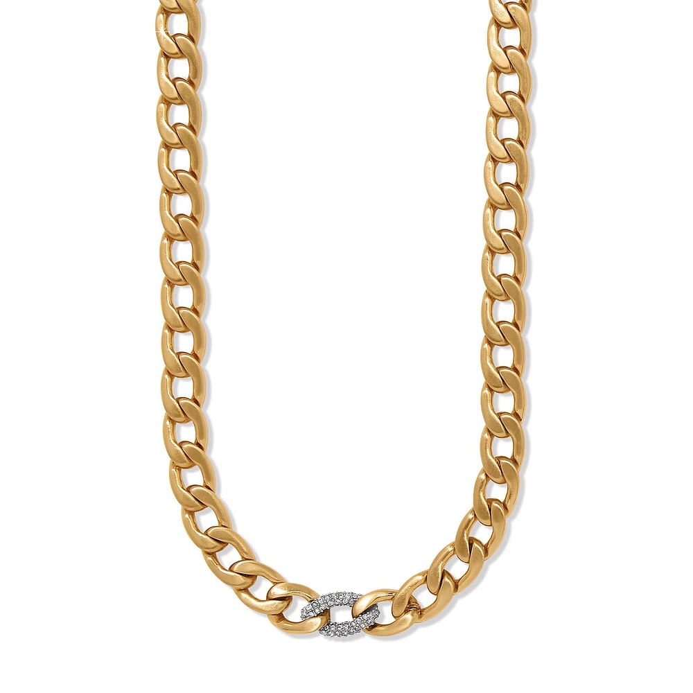 Cleo Pave Link Necklace