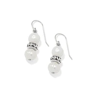 Contempo Heart Pearl French Wire Earrings