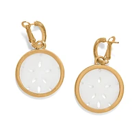 Del Mar Charm Hoop Earrings