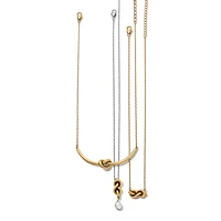 Interlok Single Knot Drop Necklace