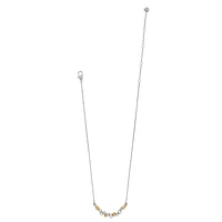 Pebble Edge Crescent Bar Necklace