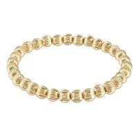 Dignity Gold 6mm Bead Bracelet - Size 7.25''