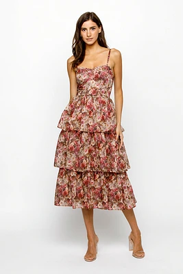 Angelique Floral Midi Dress