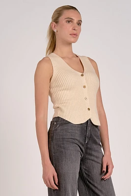 Brooks Sweater Button Up Vest