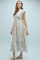 Esther Floral Cinched Midi Dress