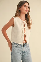 Gracie Front Tie Vest