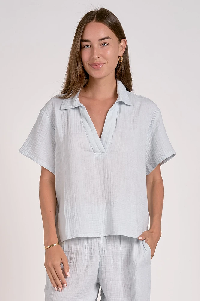 Going Places Gauze Top