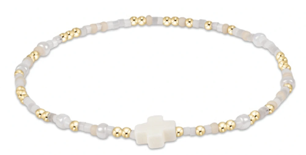 Hope Unwritten Signature Cross Bracelet