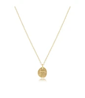 16" Necklace Gold - Inspire Small Gold Charm