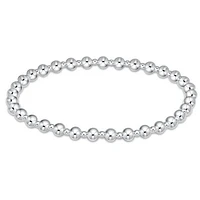Classic Grateful Pattern Sterling 4mm Bead Bracelet