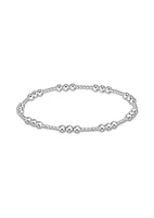 Classic Joy Pattern Sterling 4mm Bead Bracelet