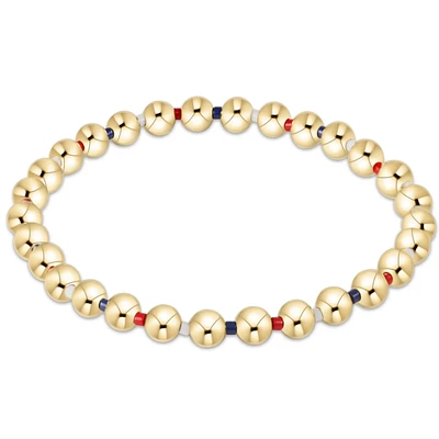Hope Grateful 5mm Bead bracelet - Firecracker
