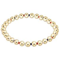Hope Grateful 5mm Bead bracelet - Firecracker