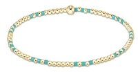 Hope Joy Pattern 2mm Bead Bracelet