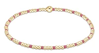 Hope Sincerity Pattern 2mm Bead Bracelet