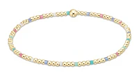 Hope Sincerity Pattern 2mm Bead Bracelet