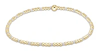 Hope Sincerity Pattern 2mm Bead Bracelet
