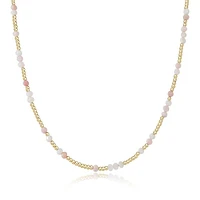 15" Choker Hope Unwritten Gemstone - Pink Opal