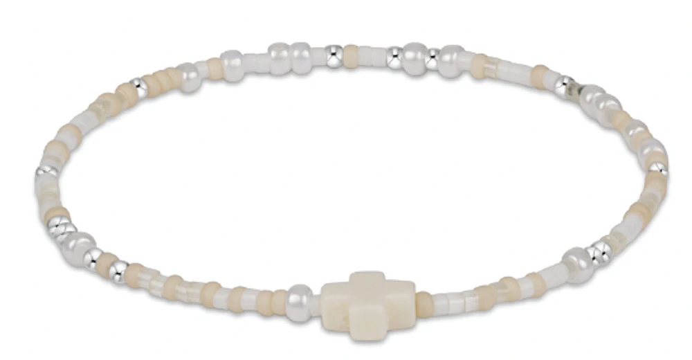 Hope Unwritten Sterling Signature Cross Bracelet