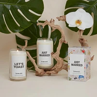 Just Married Candle