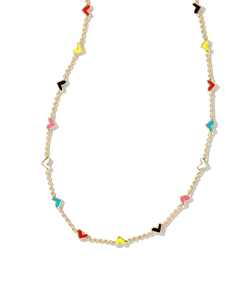 Haven Strand Necklace Gold Multi Mix