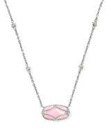 Elisa Lattice Frame Short Pendant Necklace