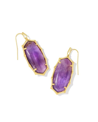 Elle Bamboo Frame Drop Earrings