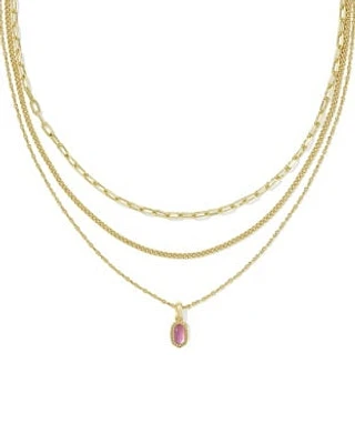 Mini Elisa Triple Strand Necklace