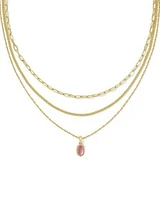 Mini Elisa Triple Strand Necklace